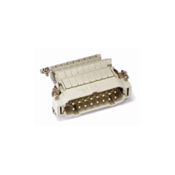 Insert HE AV, Raccordement à vis, mâle, 16 pin, 16A, Polycarbonate, 16B|32B 